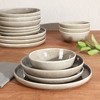 Gibson Elite Berea 16 Piece (Service for 4) Plates and Bowls Reactive Glaze Round Dishes Stoneware Ceramic Dinnerware Set - 4 of 4
