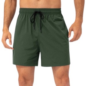 Anna-Kaci Active Men's Quick-Dry Athletic Shorts with Adjustable Drawstring Waist and Side Pockets for Active Training - 1 of 4