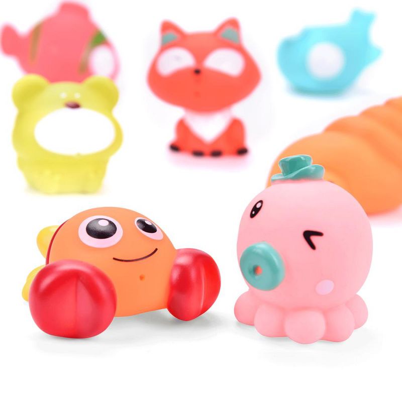 Fun Little Toys 18 PCS Sea Animals Bath Toys Set, 4 of 8