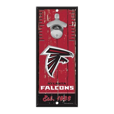 NFL Atlanta Falcons Bottle Opener Wood Sign