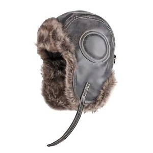 Kitcheniva Faux Fur Winter Trapper Hat with Ear Protection Brown - 1 of 3
