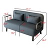 VYNXARIA 55inch Convertible Chair Bed,Tri-Fold Sofa Bed,Leisure Chaise Lounge Couch with Sturdy Iron Frame,Comfortable Sleeper Chair - 3 of 4