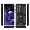 SAHARA - Raider Series Heavy-Duty Kickstand Case for Motorola Edge (2022) - Black - 3 of 4