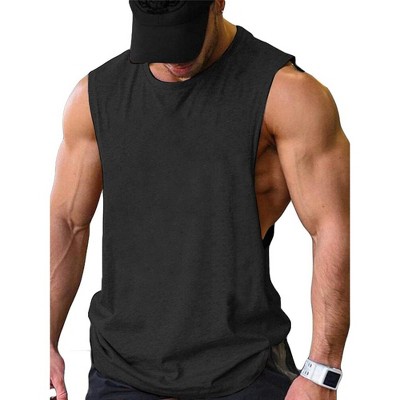 COOFANDY Men Workout Tank Top Gym Bodybuilding Sleeveless Muscle T Shirts Cut Off Shirts