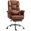 NicBex Office Chair Modern PU Leather Rotatable Executive Chair Ergonomic Chair with Casters, Footrest and Lumbar Support for Office, Study - 3 of 4