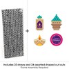Big Dot of Happiness Happy Diwali - Paper Straw Decor - Festival of Lights Party Striped Decorative Straws - Set of 24 - 3 of 4