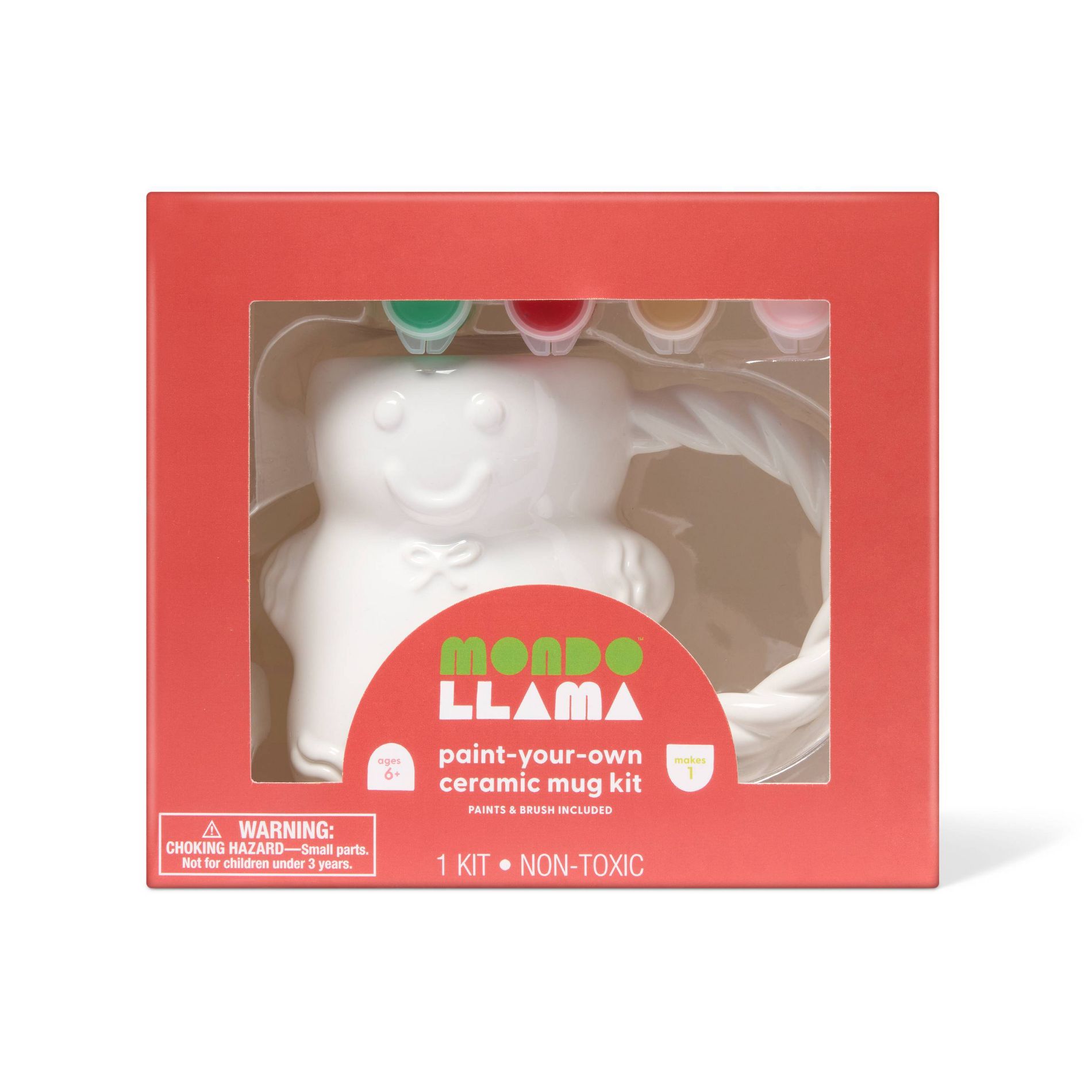Christmas Craft Ceramic Gingerbread Mug Painting Activity Kit - Mondo Llama™