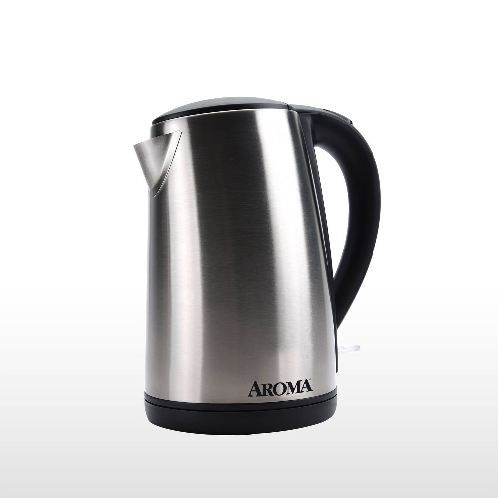 Aroma 1.7L Electric Kettle - Stainless Steel