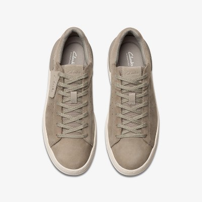 Мужские Clarks Mens Courtlite 2 Run Grey Nubuck Sneakers 10 Medium — фото 7