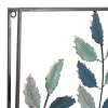 Set of 2 Metal Leaf Wall Decors Black - Olivia & May: Iron Fern Art, Indoor Vertical Nature Display - 2 of 4