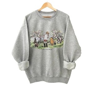 Plus Size Sweatshirts Tops with Crew Neck Long Sleeve Curing Graphic Pullover Sweat Shirts Slogan Plus Size Sweatshirts - 1 of 3