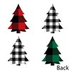 Big Dot of Happiness Holiday Plaid Trees - Decorations DIY Buffalo Plaid Christmas Party Essentials - Set of 20 - 3 of 4