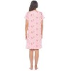 Casual Nights Women's Super Soft Yummy Nightshirt, Short Sleeve Nightgown, Night Dress with Fun Prints & Patterns - 4 of 4