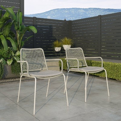 Toremore 2pc Chair Set Steel & Rope - Amazonia