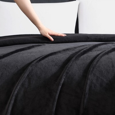 Twin Black Ultra Soft Fleece Blanket