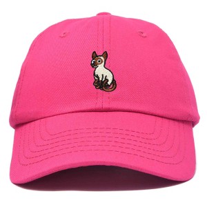Dalix Siamese Cat Embroidered Cotton Dad Hat Adjustable Casual Baseball Cap for Cat Lovers Womens - 1 of 4