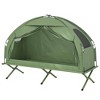 Outsunny Camping Tent Cot, Single Person Folding Cot Combo, Off-Ground Tent, Covered Outdoor Bed with Carry Bag for Hiking, Camping - 4 of 4
