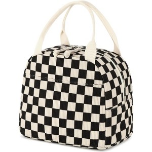 Lunch Bag for Women Men Cute Corduroy Lunch Tote Bags Reusable Insulated Lunch Box Large Capacity Reusable Insulated Cooler for Work Picnic or School - 1 of 4
