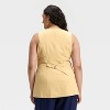 Women's Linen Blend Vest - A New Day™ - 2 of 3