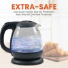 Elite Cuisine 1L Glass Electric Water Kettle - Black - 4 of 4