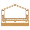 YOOCOZZ Twin Size Wooden House Bed with Drawers - 4 of 4