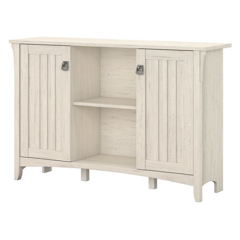 Salinas Storage Cabinet With Doors In Antique White Bush