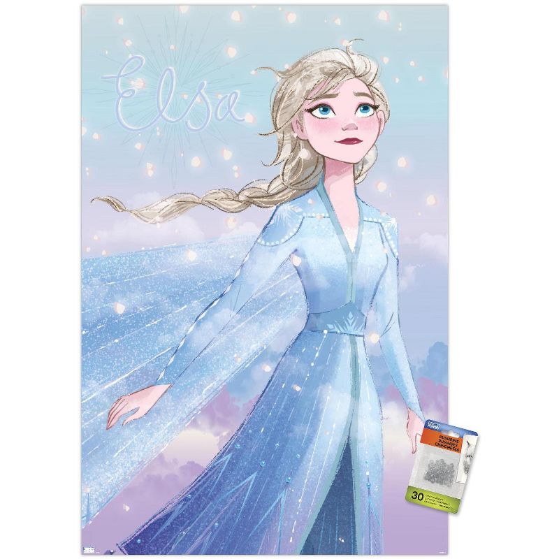 Trends International Disney Frozen - Elsa Glance Unframed Wall Poster Prints, 1 of 7