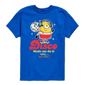 Boys' - Despicable Me - Minion Disco Made Me Do It Short Sleeve Graphic T-Shirt - 1 of 4