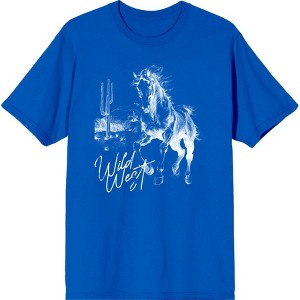 Wild West Adventure Adult Crew Neck Short Sleeve Tee - 1 of 2