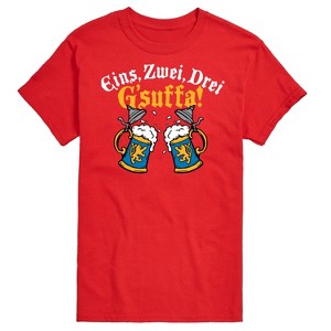 Men's - Instant Message - Eins Zwei Drei Gsuffa Oktoberfest Short Sleeve Graphic T-Shirt - 1 of 4
