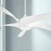 62" Minka Aire Modern Indoor Ceiling Fan with LED Light Remote Control White Etched Opal Glass for Living Room Kitchen Bedroom - 2 of 4