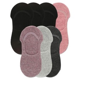 Memoi High-Cut Cotton Blend Sneaker Liner 7 Pack - 1 of 4