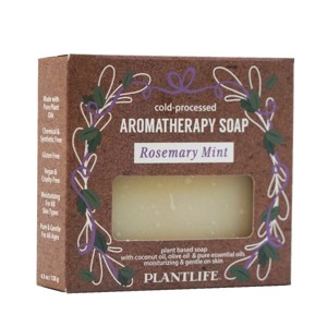 Plantlife Rosemary Mint Bar Soap – Moisturizing, Soothing, Handcrafted, Plant-Based – Made in California, 4.5oz - 1 of 2