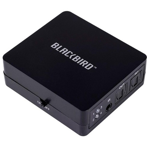 Monoprice Blackbird Toslink S/PDIF 4x1 Switch with IR Remote Control, USB Powered, 4 Input 1 Output, Such as Television, Amplifier - image 1 of 4