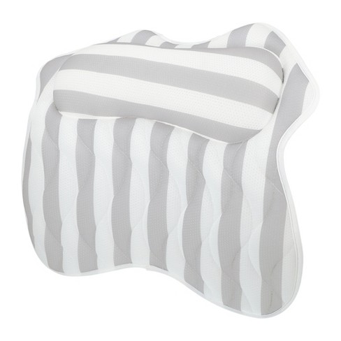 Unique Bargains Back Relax Bath Cushion Non Slip Suction Sups Comfortable  Head Rest Bathtub Pillow