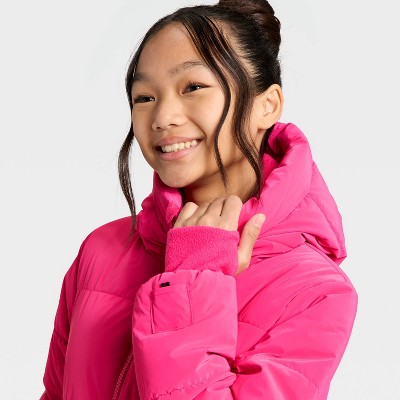 Girls' Puffer Jacket - All In Motion
