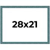 PosterPalooza | Simple Blue Picture Frame - UV Acrylic, Backing Board, Hanging Hardware Included - 2 of 4