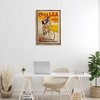 Stupell Industries Yellow Antique Cycling Poster Black Framed Floater Canvas Wall Art - 2 of 4