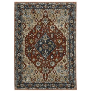 Oriental Weavers Aberdeen 1143H Rust/ Blue Indoor Area Rug - 5'3" x 7'6" - 1 of 4