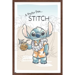 Trends International Disney Lilo and Stitch - Poster From Stitch Framed Wall Poster Prints - 1 of 4