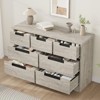 7 Drawer Dresser for Bedroom, Gray Dresser Organizer with Embedded Handles Design, Wooden Chest of Drawers for Living Room - 4 of 4