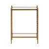 Kate and Laurel Prisha Rectangle Side Table, 18x8x25, Gold - 4 of 4