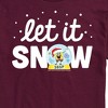 Men's - SpongeBob SquarePants - Let It Snow Christmas Short Sleeve Graphic T-Shirt - 2 of 4