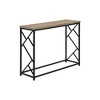 Modern Laminate Console Table with Metal X-Frame for Entryway, Living Room & Bedroom - 4 of 4