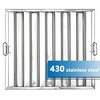 Garvee Commerical Hood Filters 19.5 Inch, 430 Stainless Steel 5 Grooves, Range Hood Filters for Restaurant Kitchen Exhaust Hoods, Pack of 6 - 2 of 4