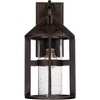 John Timberland Argentine Rustic Farmhouse Outdoor Wall Light Fixtures Set of 2 Bronze 17" Clear Seedy Glass for Post Exterior Barn Deck - 3 of 4