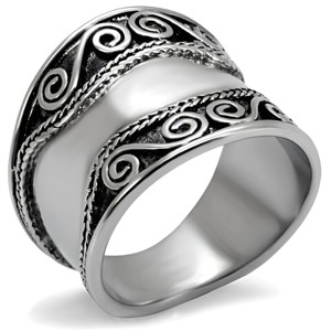 Slickblue Women’s Celtic Stainless Steel Rings – Polished, No Plating, No Stone, Size 5-10, Lightweight - 1 of 4