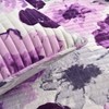 Reversible Floral Quilt Set, King, Gray Purple - Watercolor Botanical - 4 of 4