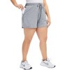 Women's Plus Size Athletic Shorts High Waist Workout Running Lounge Casual Yoga Shorts with Pockets - 3 of 4