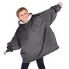 The Bare Homey - Kids Wearable Blanket - Fleece Side Pockets - 2 of 4
